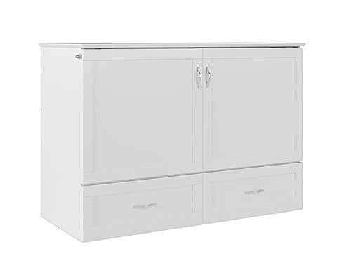 Hamilton Murphy Bed (Chest Bed) White by Atlantic
