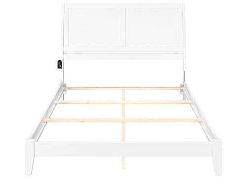 Portland Traditional Queen Bed in White by AFI Furnishing