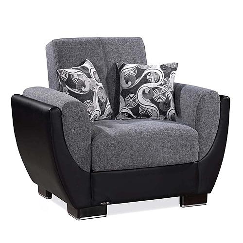 Armada Air Gray/Black 105 Armchair by Casamode