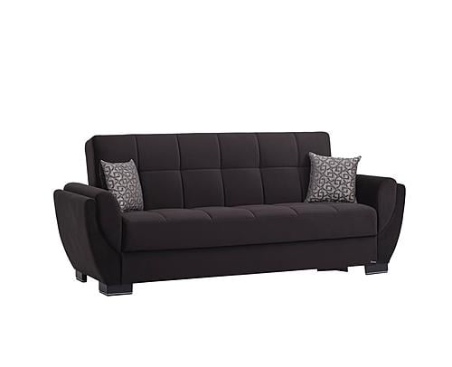 Armada Air Sofa Bed 103 Microfiber Black by Casamode