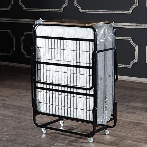 Folding Bed w/Headboard Single (6 Inch Mattress) at Futonland