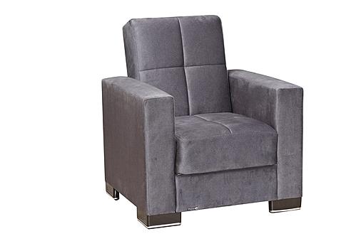 Armada Classic Gray 1 Armchair by Casamode