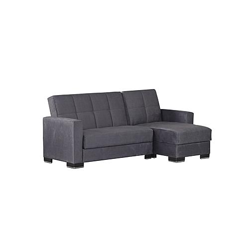 Armada Classic Lounge Sectional (L+C) 1 Microfiber Gray by Casamode