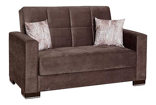 [Floor Sample] Armada Classic Brown 8 Convertible Loveseat by Casamode
