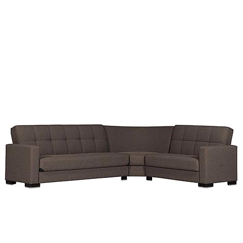 Armada Classic Brown 12 Corner Sectional Sofa Sleeper by Casamode