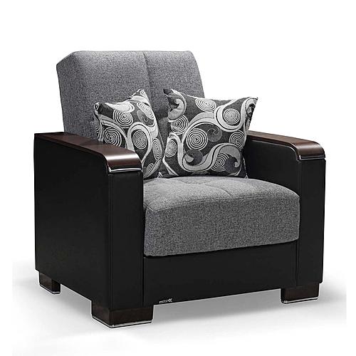 Armada X Gray/Black 305 Armchair by Casamode