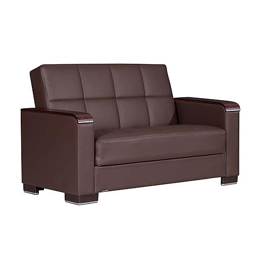 Armada X Brown PU 316 Loveseat by Casamode