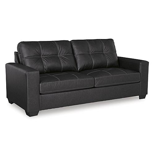 Barlin Mills Faux Leather Sofa - Carbon by Ashley Furniture