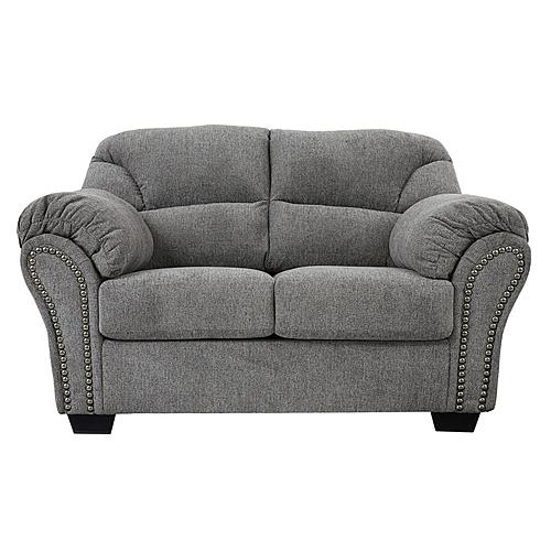 Allmaxx Grey Fabric Loveseat by Ashley Furniture