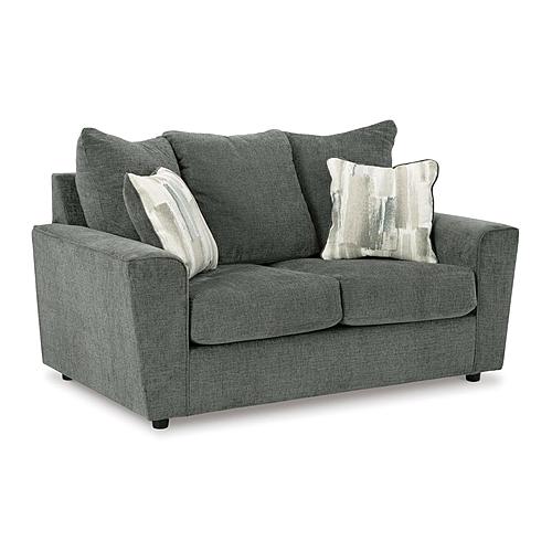 Stairatt Loveseat - Gravel by Ashley Furniture