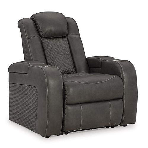 Fyne-Dyme Dual Power Recliner - Shadow by Ashley Furniture