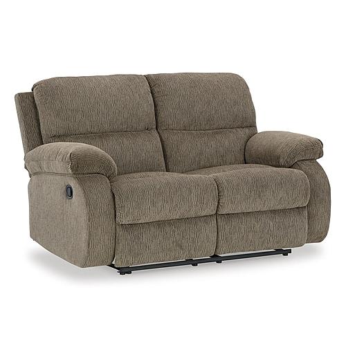 Scranto Manual Reclining Loveseat - Oak by Ashley Furniture