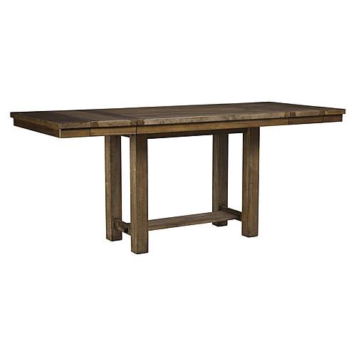 Moriville Counter Height Extendable Dining Table - Grayish Brown by Ashley Furniture