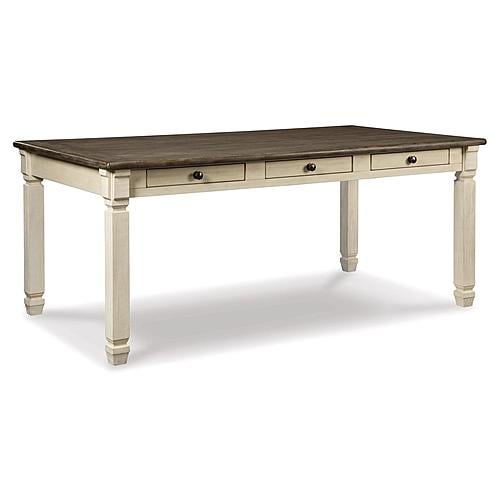 Bolanburg Two Tone Rectangular Dining Room Table w/6 Storage Drawers by Ashley Furniture