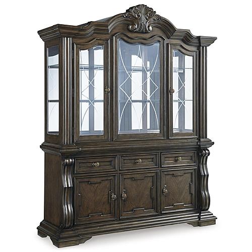 Maylee Dark Brown Dining Hutch by Ashley Furniture