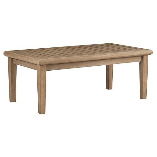 Gerianne Rectangular Cocktail Table - Grayish Brown by Ashley Furniture