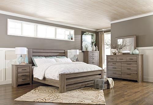 Zelen - Warm Gray - Panel Bedroom Set by Ashley Furniture