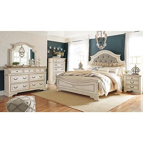 Realyn - Two-tone - Upholstered Panel Bedroom Set by Ashley Furniture