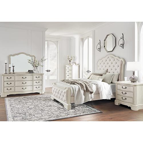 Arlendyne - Antique White - Upholstered Bedroom Set by Ashley Furniture