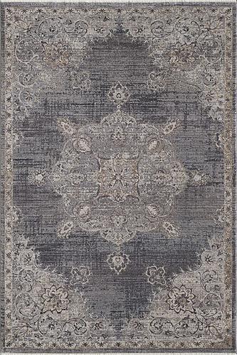Adele Grey Blue Serafina Area Rug by KAS Rugs
