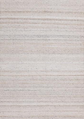 Aspen Beige Cream Rhombus Pattern Woven Rug by Kalora