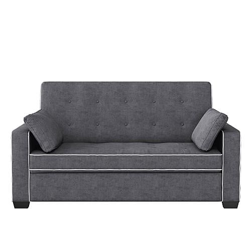 Serta&reg; Avery Full Convertible Loveseat in Charcoal by Lifestyle