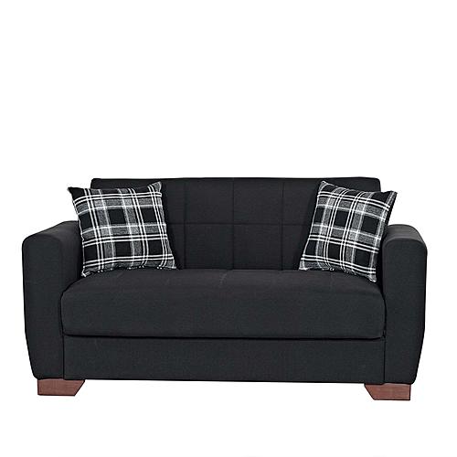 Barato Black Convertible Loveseat by Casamode