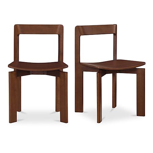 Daifuku Dining Chair Brown ‚Äì Set Of Two by Moe's Home Collection