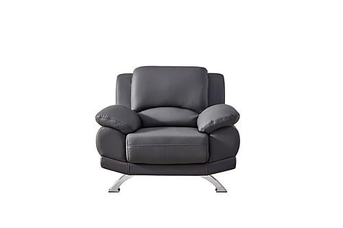 117 FSA002 Gray Leather Chair by BH Furniture