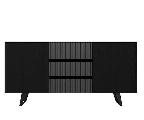 Jax Black Top Storage Buffet by BH Furniture