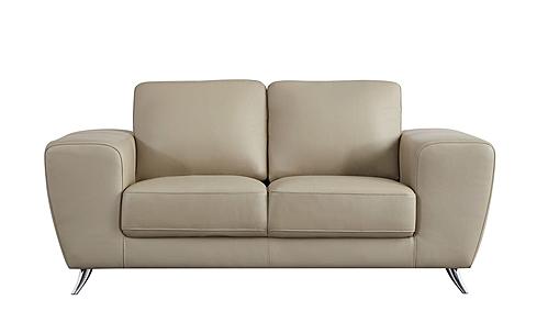 Julie L114 Taupe Top Grain Leather Loveseat by BH Furniture