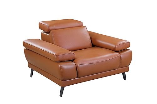 Mercer E8232 Adobe Orange Thick Leather Chair by BH Furniture