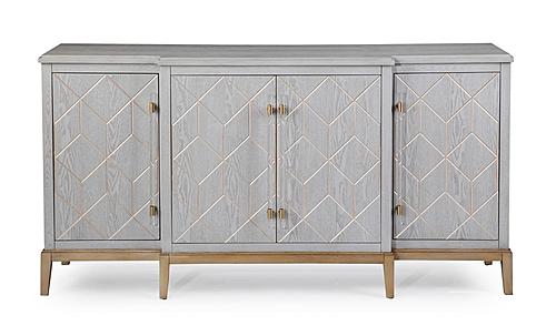 Perrine Server in Soft Graphite Gray by Bassett Mirror