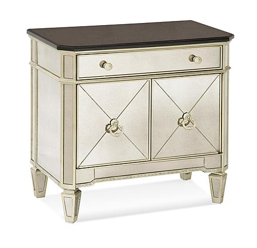 Borghese Mirrored Accent Chest by Bassett Mirror