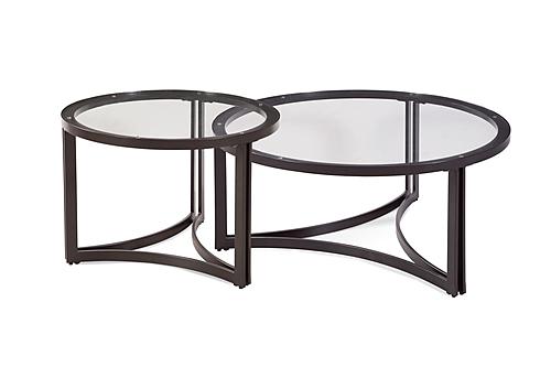 Trucco Round Cocktail Table by Bassett Mirror