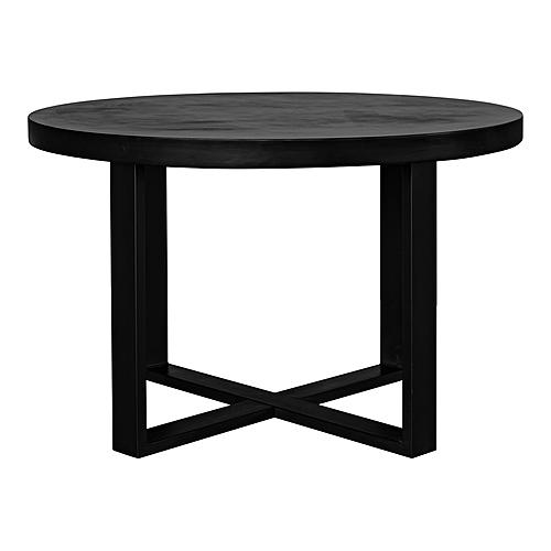 Jedrik Round Outdoor Dining Table Black by Moe's Home Collection