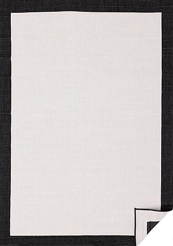 Bristol Reversible Cream Black Border Rug by Kalora