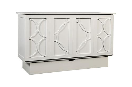 Brussels Queen Murphy Cabinet Bed White by Arason Furniture