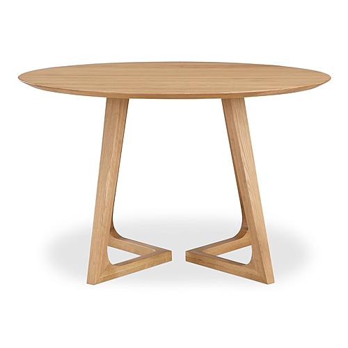 Godenza Round Dining Table Oak by Moe's Home Collection