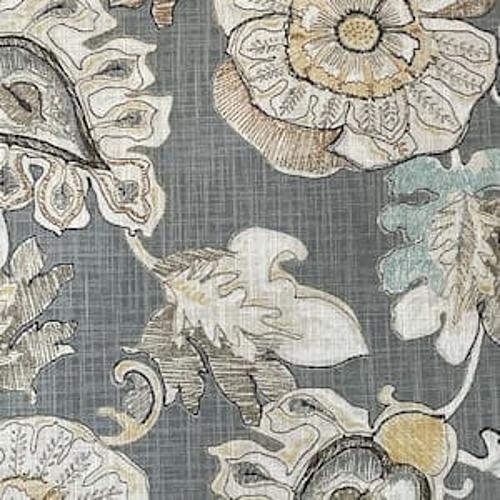 Floral Platinum Futon Cover by CottonBelle