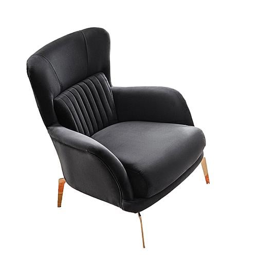 Escalade Upholstered Modern Accent Chair - Black by Casamode