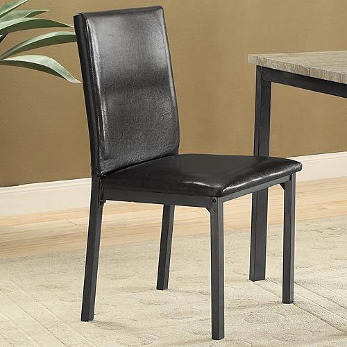 Garza Upholstered Dining Chairs Black (Set of 2) by Coaster