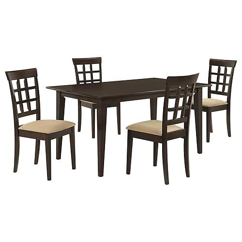 Gabriel 5-piece Rectangular 59-inch Dining Set Cappuccino by Coaster