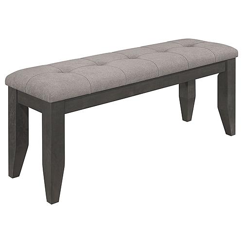 Dalila Padded Cushion Bench Grey and Dark Grey by Coaster