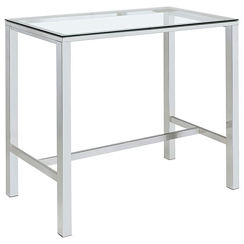 Tolbert 5-piece Bar Set w/Acrylic Chairs Clear and Chrome by Coaster