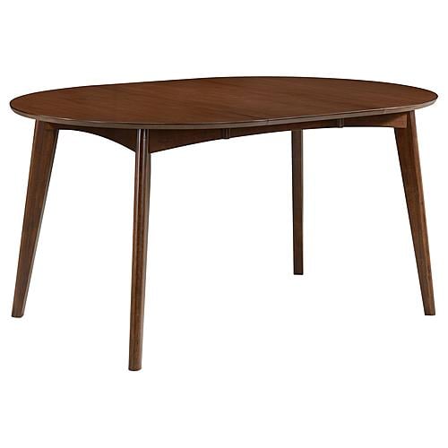 Jedda Oval Dining Table Dark Walnut by Coaster