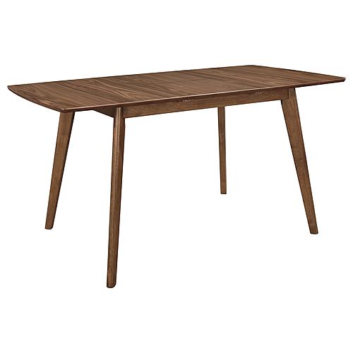 Alfredo Rectangular Dining Table Natural Walnut by Coaster