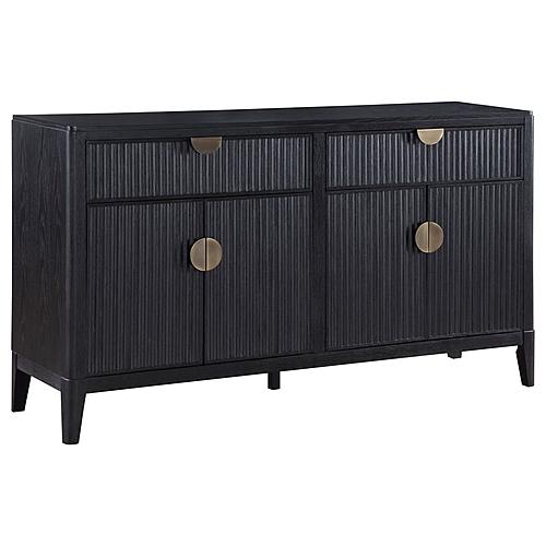 Brookmead 2-drawer Sideboard Buffet w/Storage Cabinet Black by Coaster