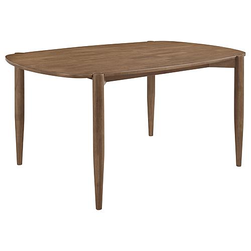Dortch Oval Solid Wood Dining Table Walnut by Coaster
