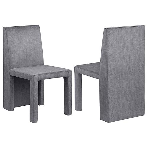 Tordera Velvet Upholstered Dining Side Chair Grey (Set of 2) by Coaster